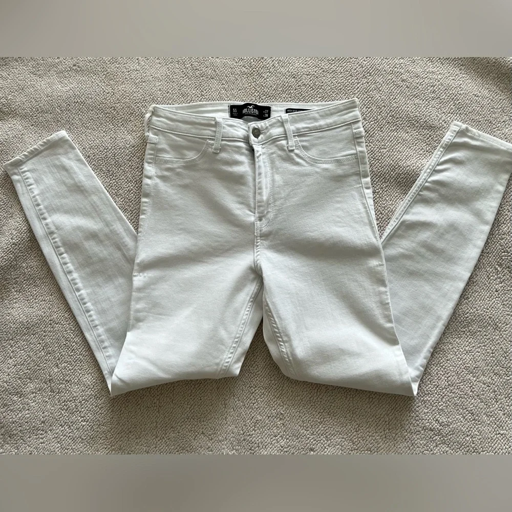 HOLLISTER CALIFORNIA HIGH-RISE JEAN LEGGING | COLOR: WHITE🤍 | SIZE: 5-S/27X26 - Picture 4 of 14